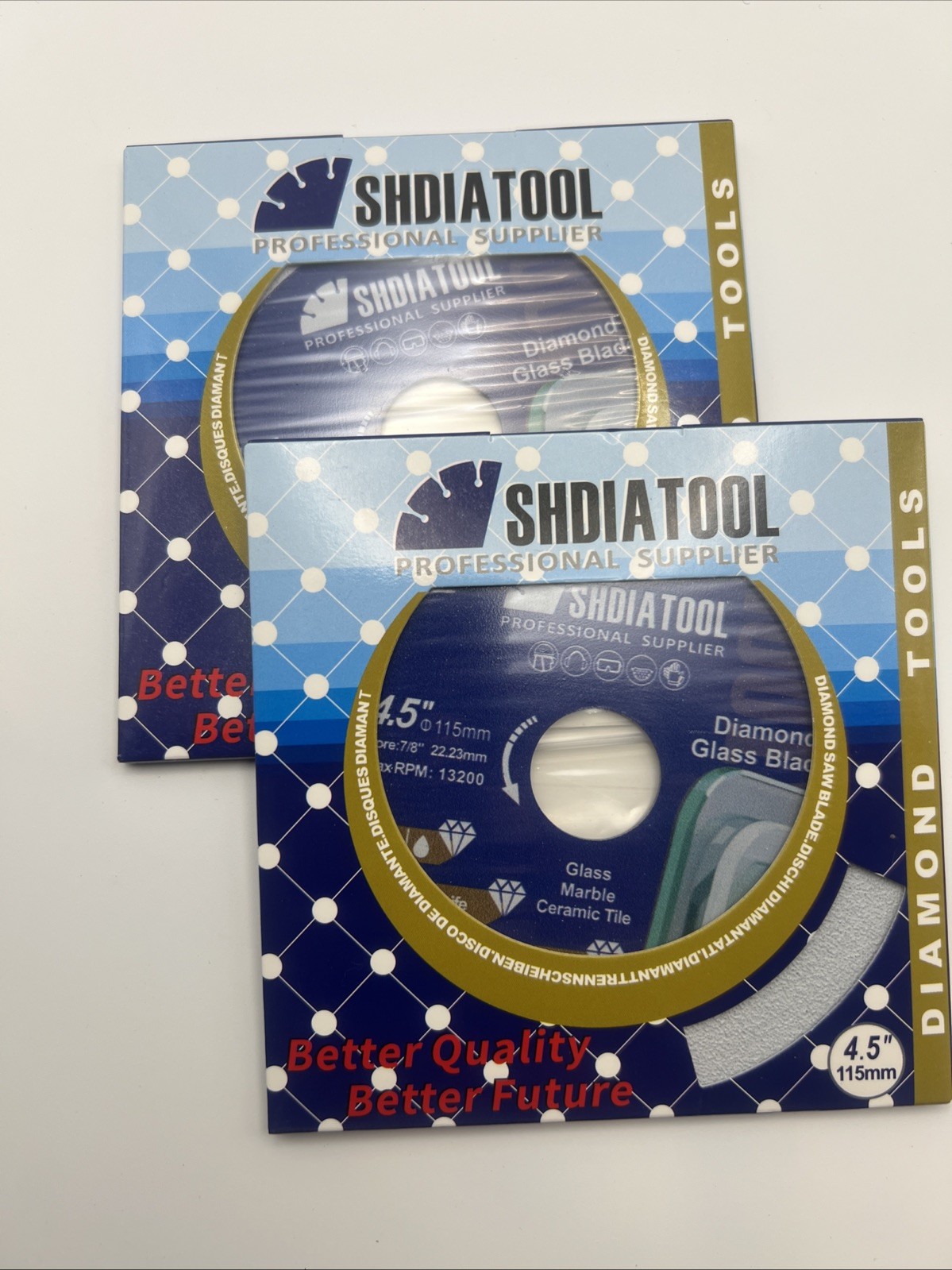 2 New SHDIATOOL Diamond Cutting Discs Grinder Wheel Saw Blade 4.5. 115mm gallery