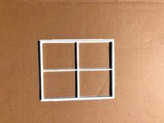 Garage Door Window Insert, Wayne Dalton, Stockton I, White 239584