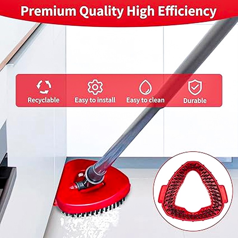 Replacement Mop HEAD For O-Cedar Spin Mop Easy Clean Wring+Brush+mop base gallery