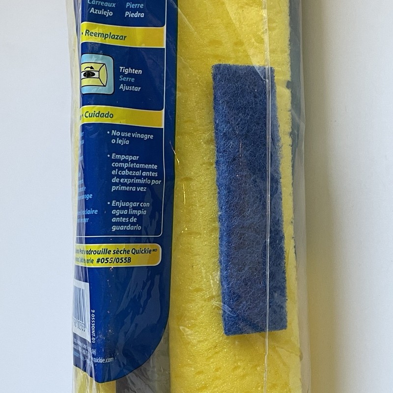 NIP Quickie Jumbo Mop & Scrub Roller Mop Refill Head Type P 12” Discontinued NEW gallery