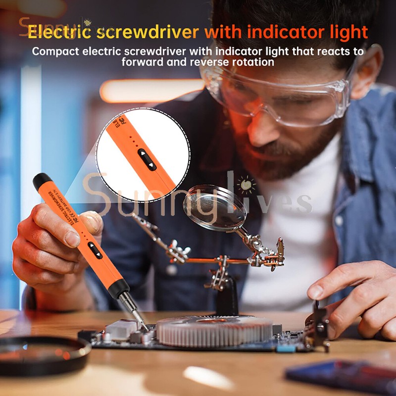 46in1 Mini Precision Electric Screwdriver Set Rechargeable Cordless Screwdriver gallery