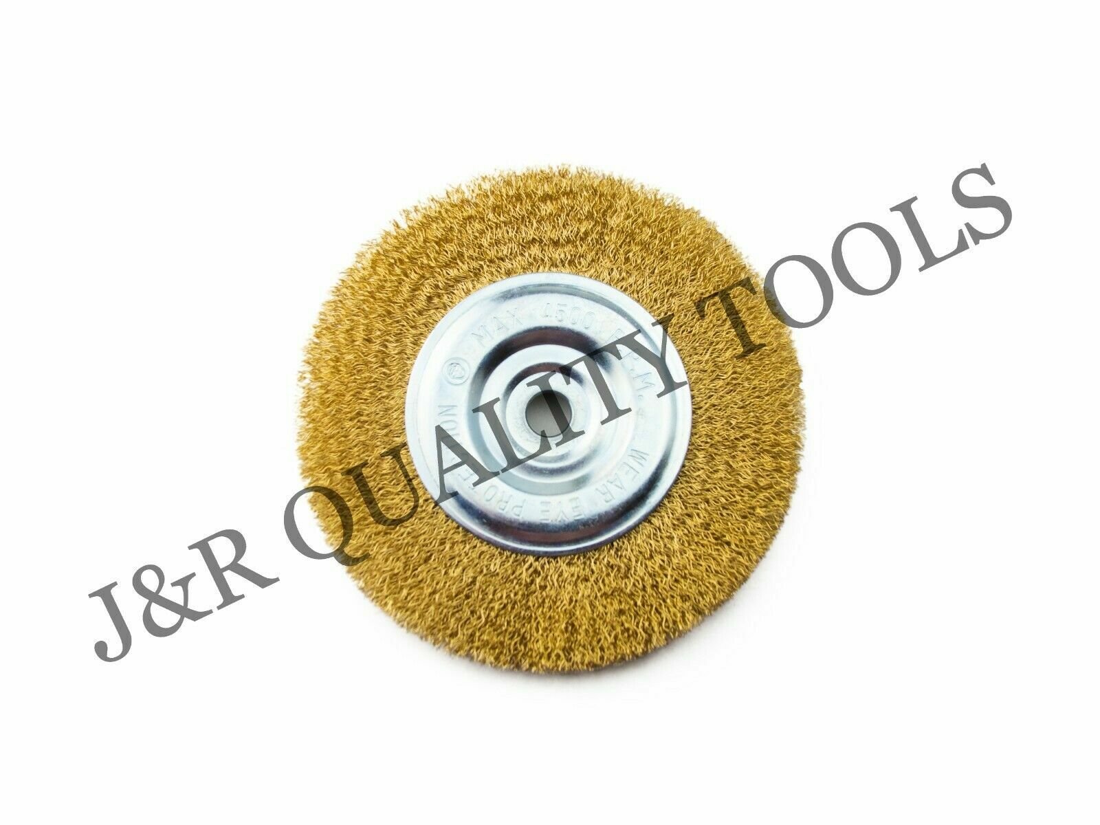 6" INCH ROUND WIRE BRUSH WHEEL FOR BENCH GRINDER gallery