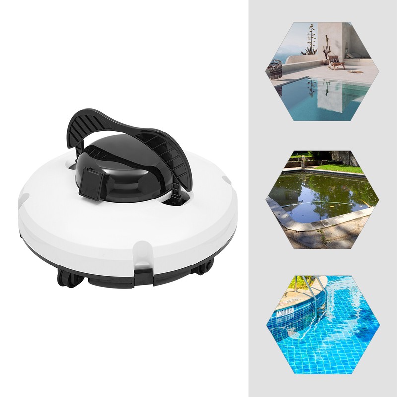 Robotic Cordless Pool Vacuum Cleaner Automatic Pool Robot Cleaner Swimming Pool gallery