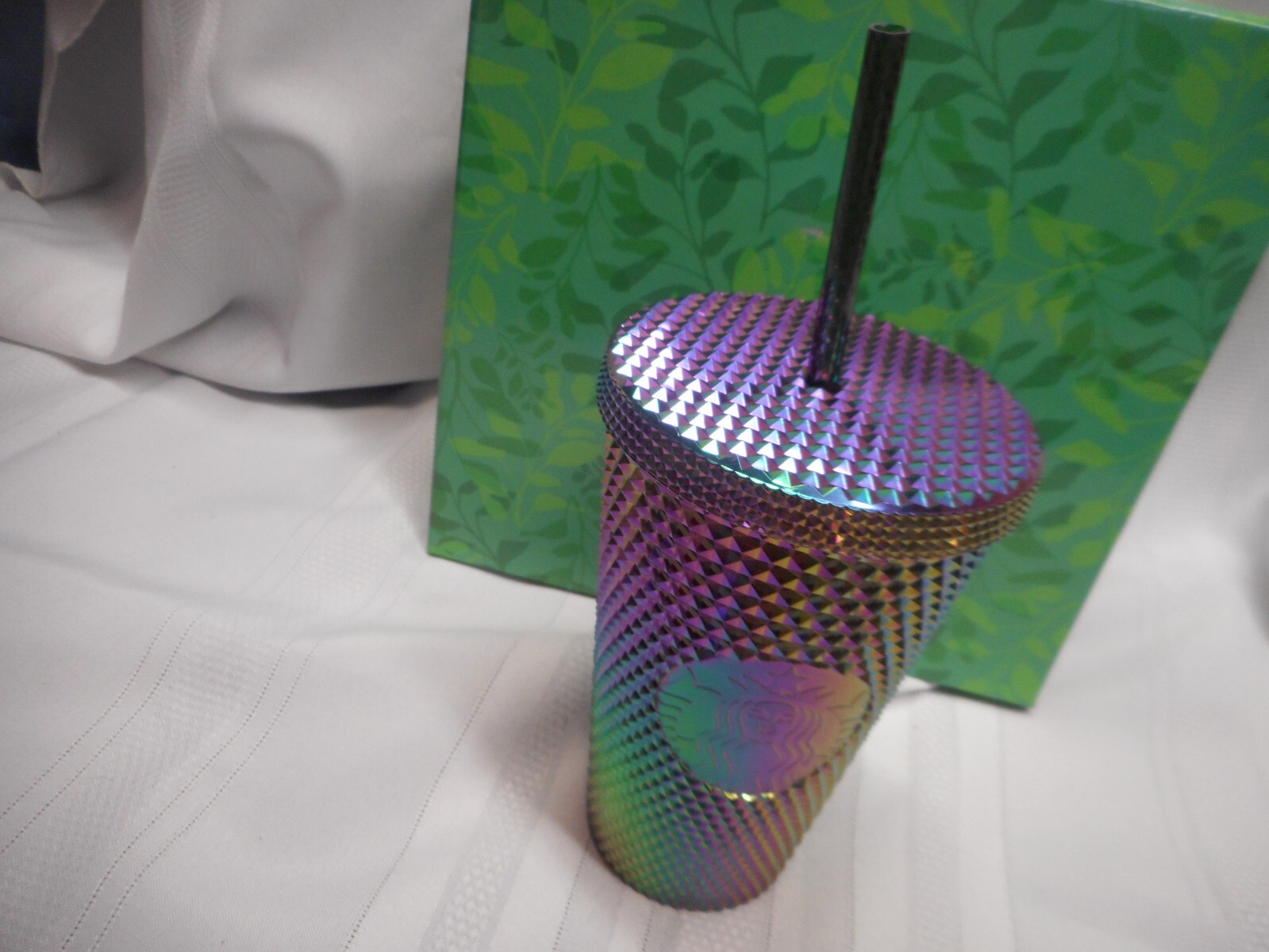 Starbucks Holiday 16oz Cold Cup Iridescent Bling Studded Tumbler New gallery
