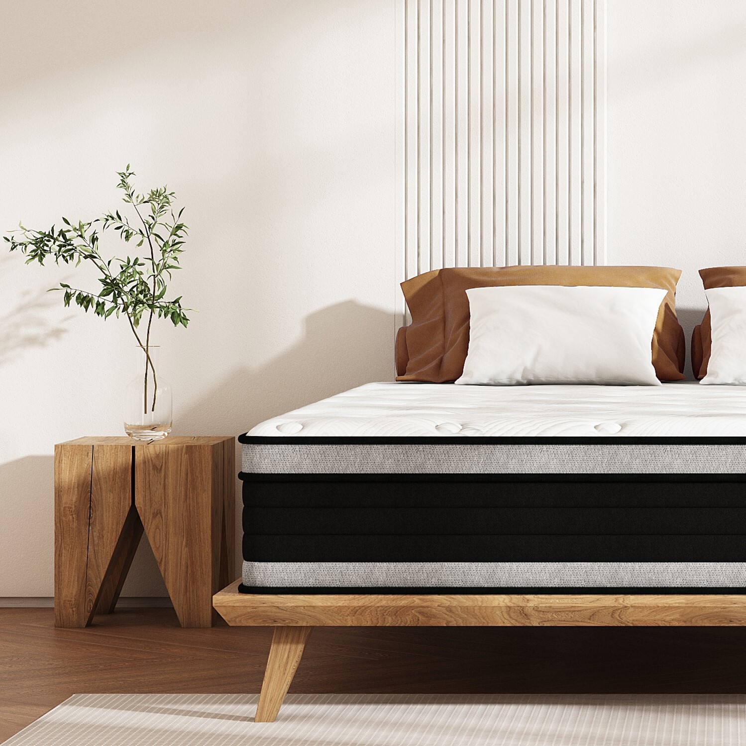 14 Inch Gel Memory Foam Hybrid Spring Queen Mattress in a Box Full King Size gallery