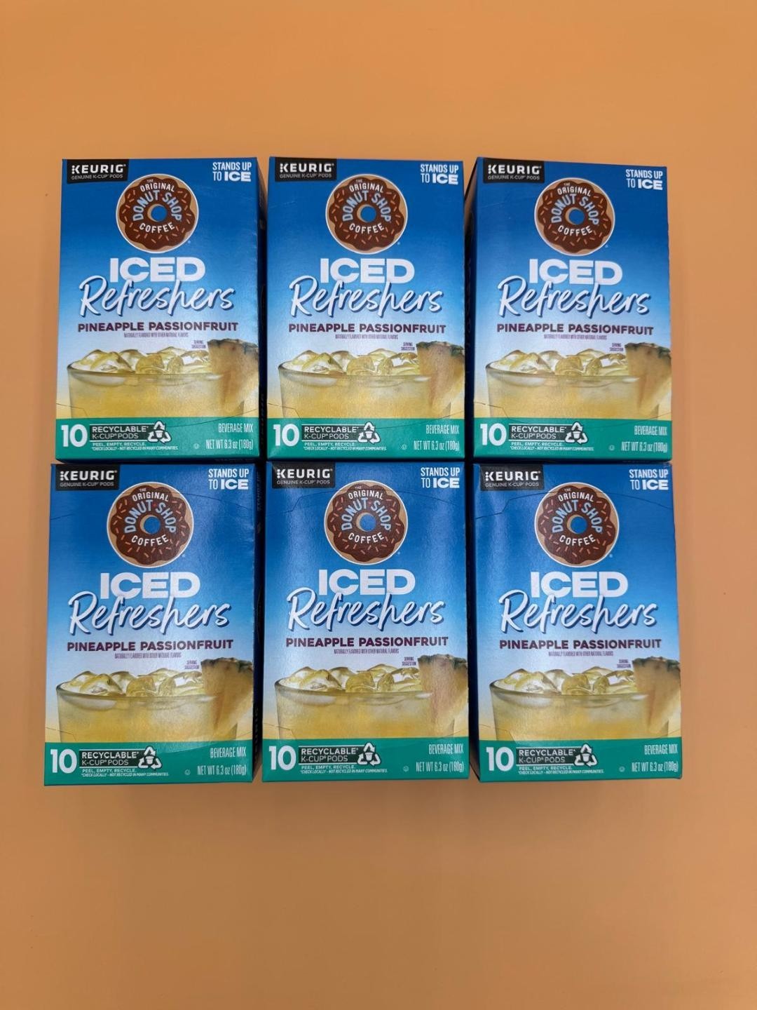 Donut Shop Iced Refreshers Pineapple Passionfruit Keurig K-Cup Pods 60 Count gallery