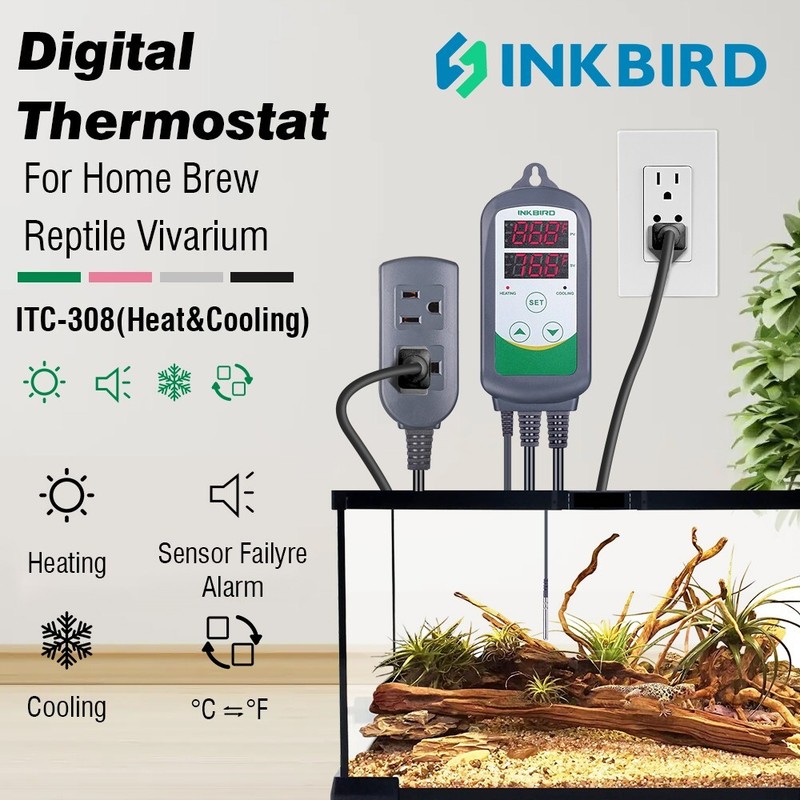 Inkbird ITC-308 Thermostat Programmable Homebrewing Temperature Controller Heat gallery