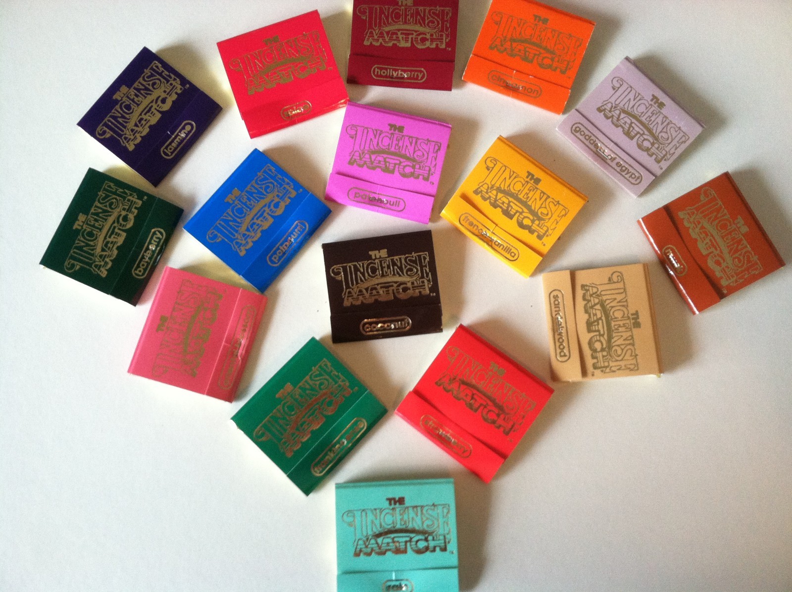 Incense Match Books - Assortment Variety Scented Matches - Box Lot of 50! gallery