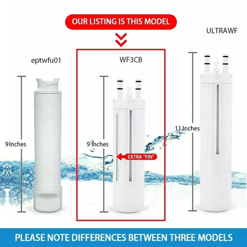 2 PACK Frigdaire WF3CB PureSource 3 Refrigerator Water Filter New Sealed gallery