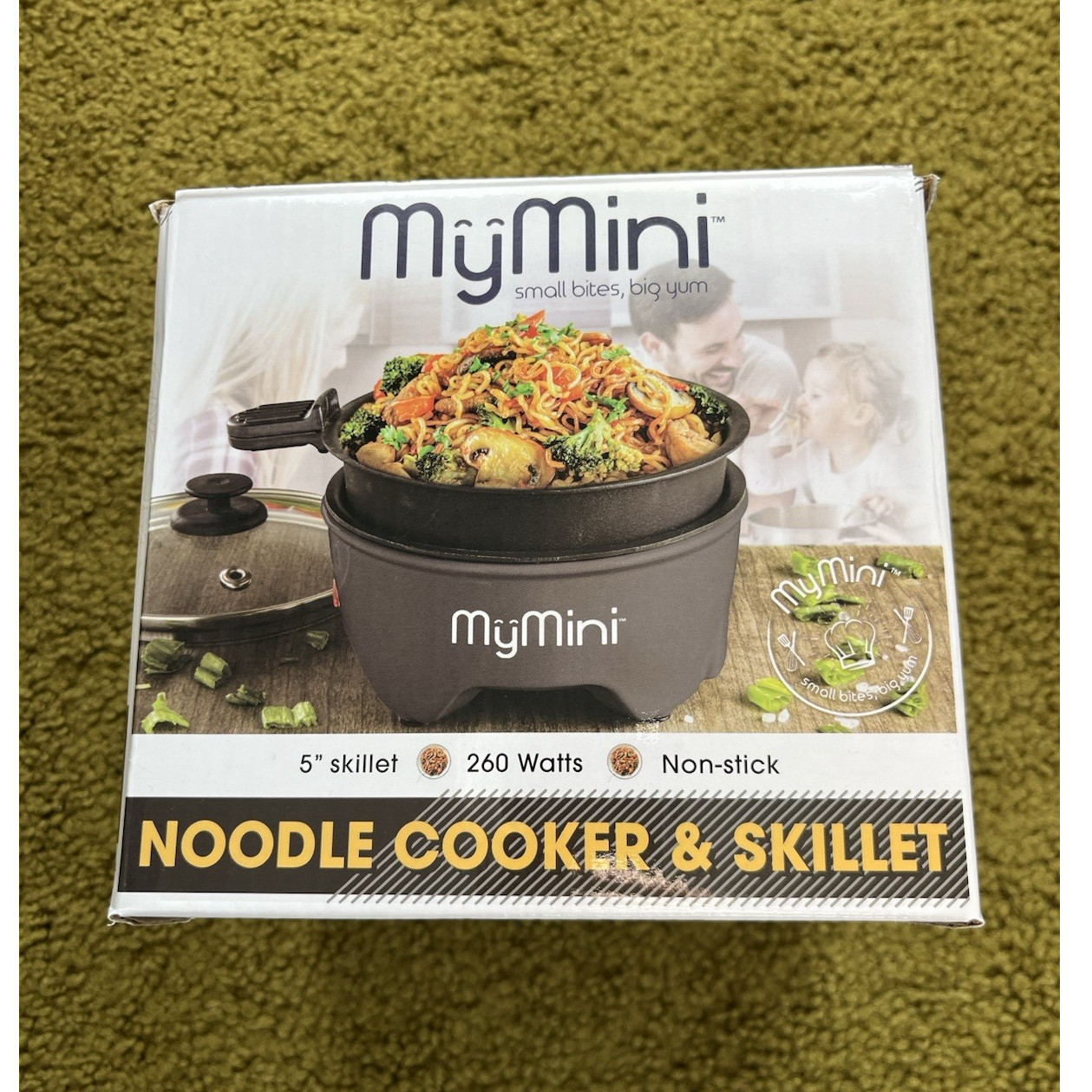 MyMini Noodle Cooker & Skillet Electric 260 Watts 5" Non-stick Black mini cooker gallery