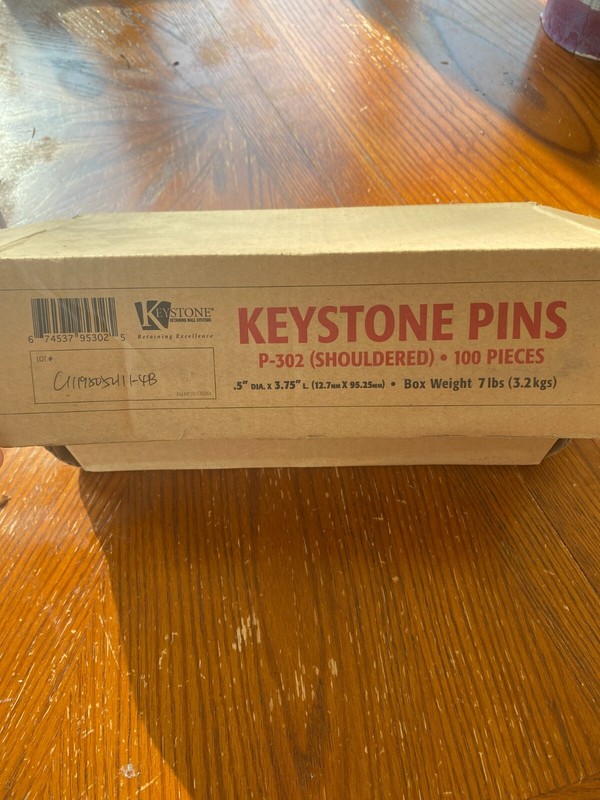 Keystone P-302 pins 100 pieces gallery
