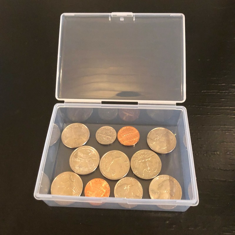 4PCS Small Plastic Storage Container Box DIY Coins Screws Jewelry Charms Travel gallery