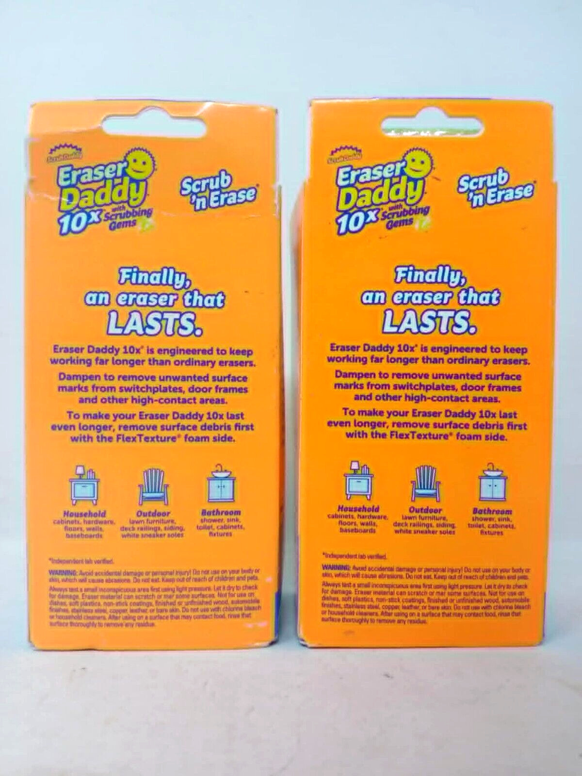 2 Pack - Scrub Daddy Eraser Daddy 10X Polymer Foam Scouring Pad gallery