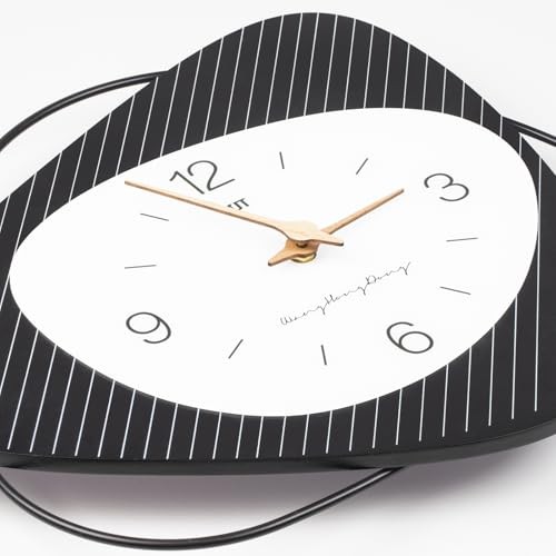 Large Wall Clock for Living Room Decor 16 Inch Black Modern Minimalist gallery