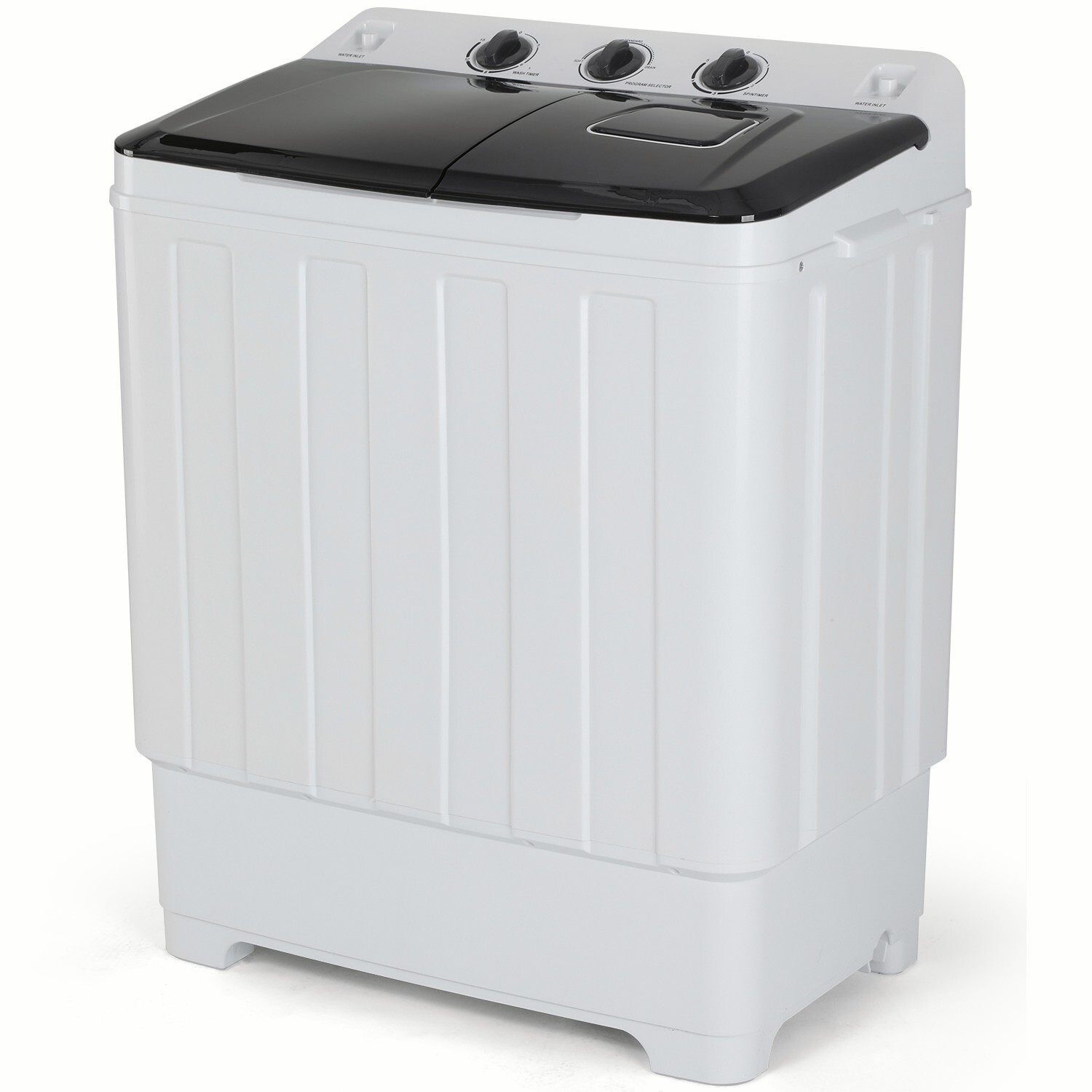 Washing Machine 30LBS Twin Tub Mini Laundry Washer Spinner Combo for Home White gallery