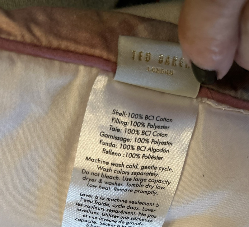 TED BAKER London Comforter~VANILLA FLORAL Full/Queen~92X 96"~English Country gallery