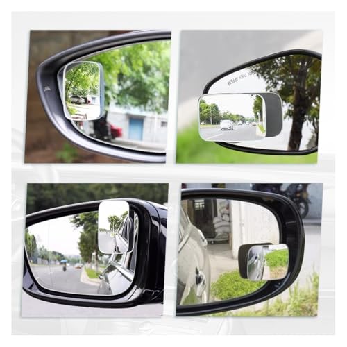 Rectangle Blind Spot Car Mirror, 2.5" HD Glass Wide Angle Convex Rectangular gallery