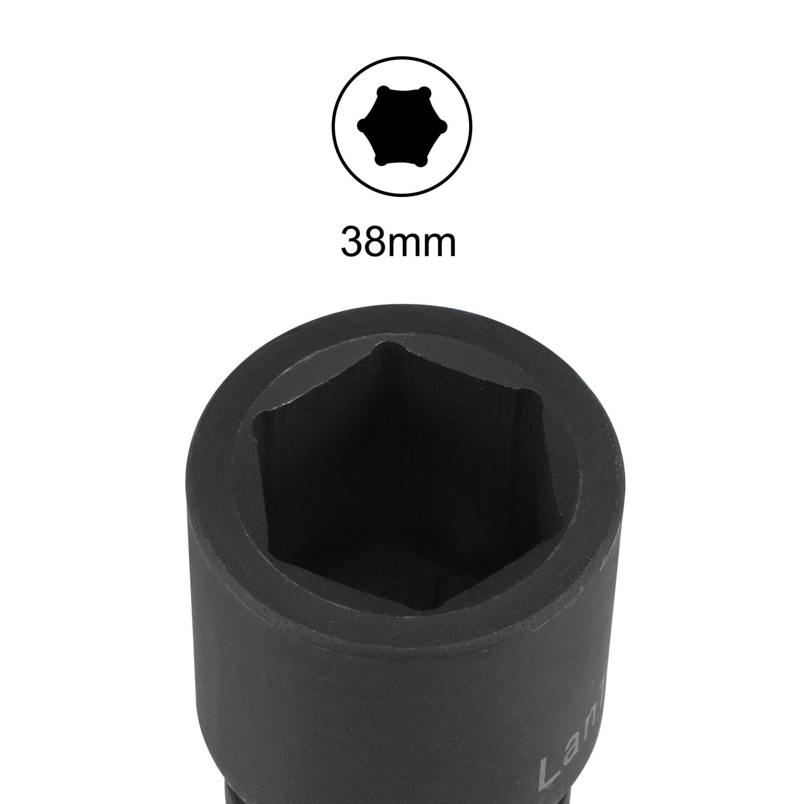 1" Drive by 38mm 6-Point Impact Socket CR-MO 80mm Length Standard Metric Sizes gallery
