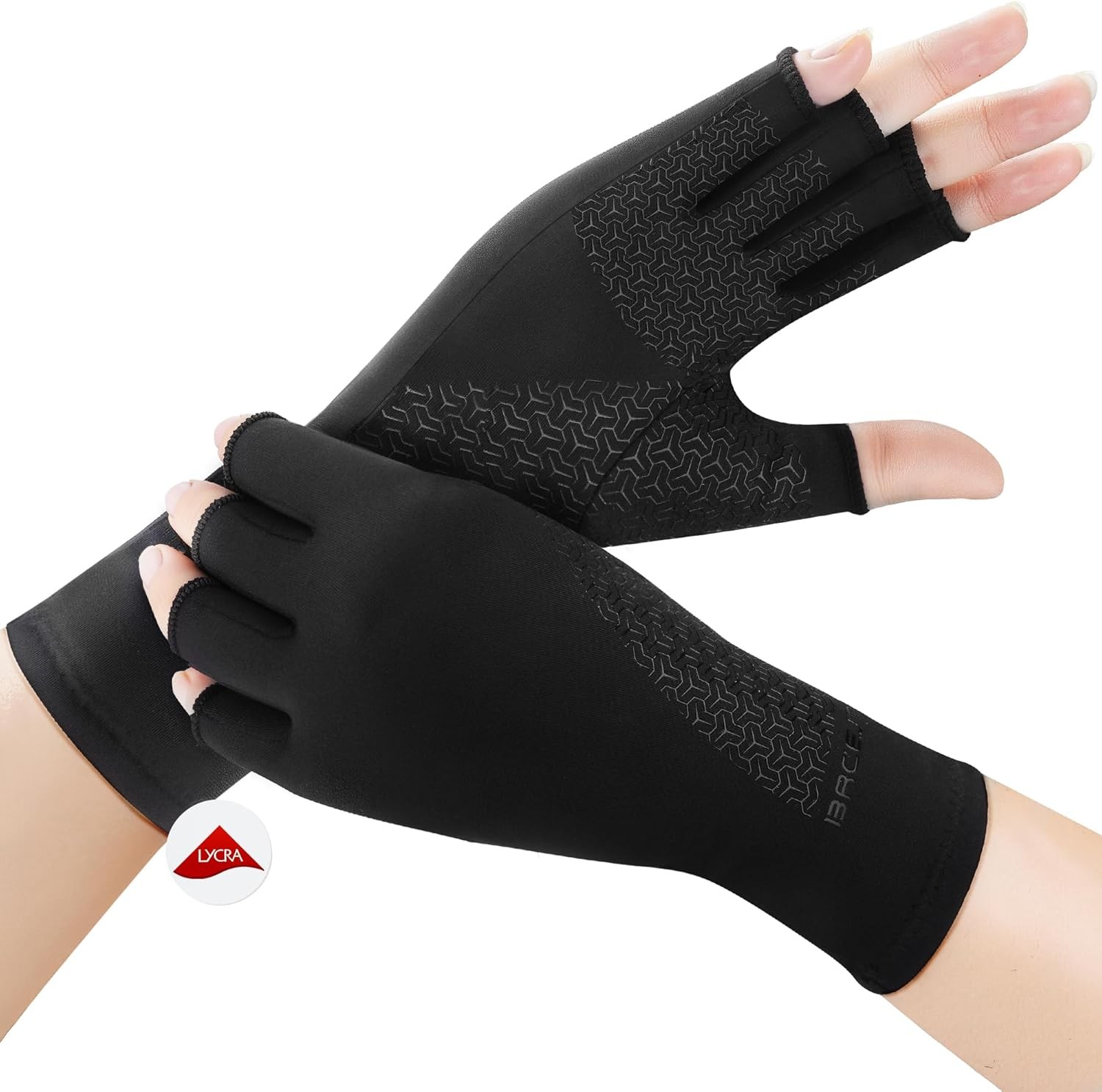 Compression Arthritis Gloves with 23% LYCRA for Pain, Fingerless Carpal Tunnel gallery