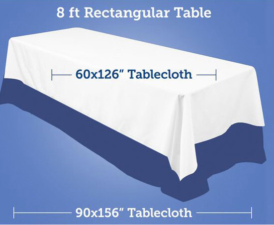 Tablecloth Rectangular Seamless 72 x 120 inch By Broward Linens - Variety Colors gallery