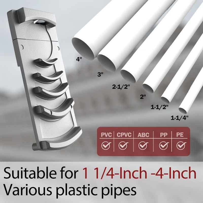Pro PVC Plastic Pipe Deburring Tool for PVC, CPVC, ABS, PP, PE (1-1/4" to 4") gallery