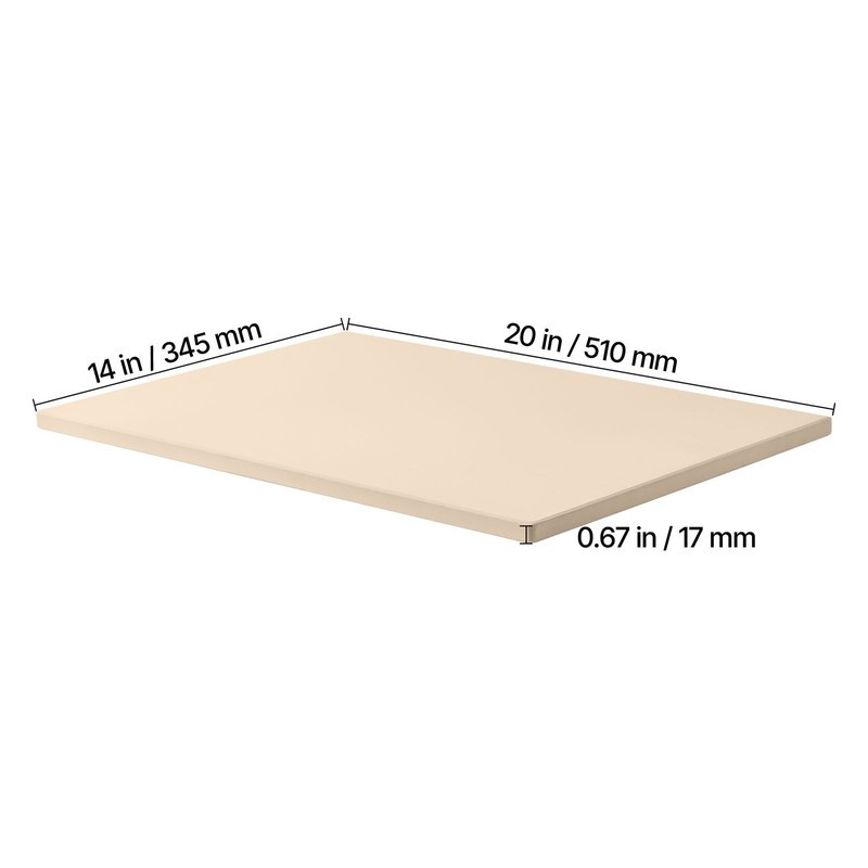 Uimoso Rectangular Pizza Baking Stone 20 x 14 in for Oven and Grill Use gallery
