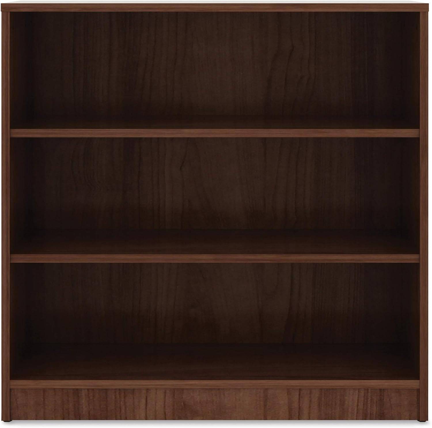 Stylish Walnut Laminate Bookcase - 36" x 36" x 12" for Home or Office gallery