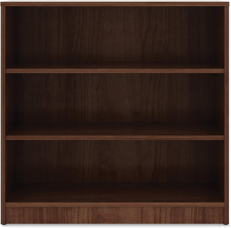 Stylish Walnut Laminate Bookcase - 36" x 36" x 12" for Home or Office gallery