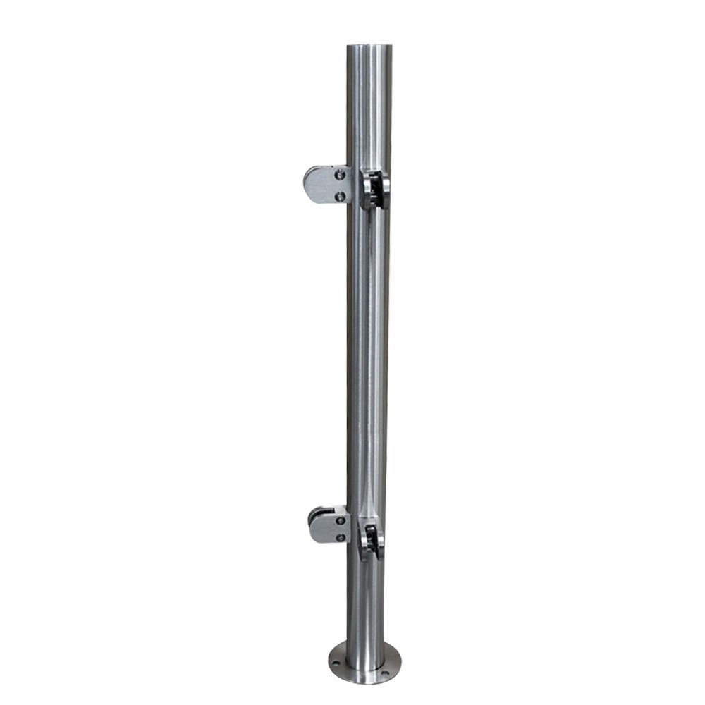110cm Stainless Steel Railing Corner Post for Balcony Staircase Guardrails gallery