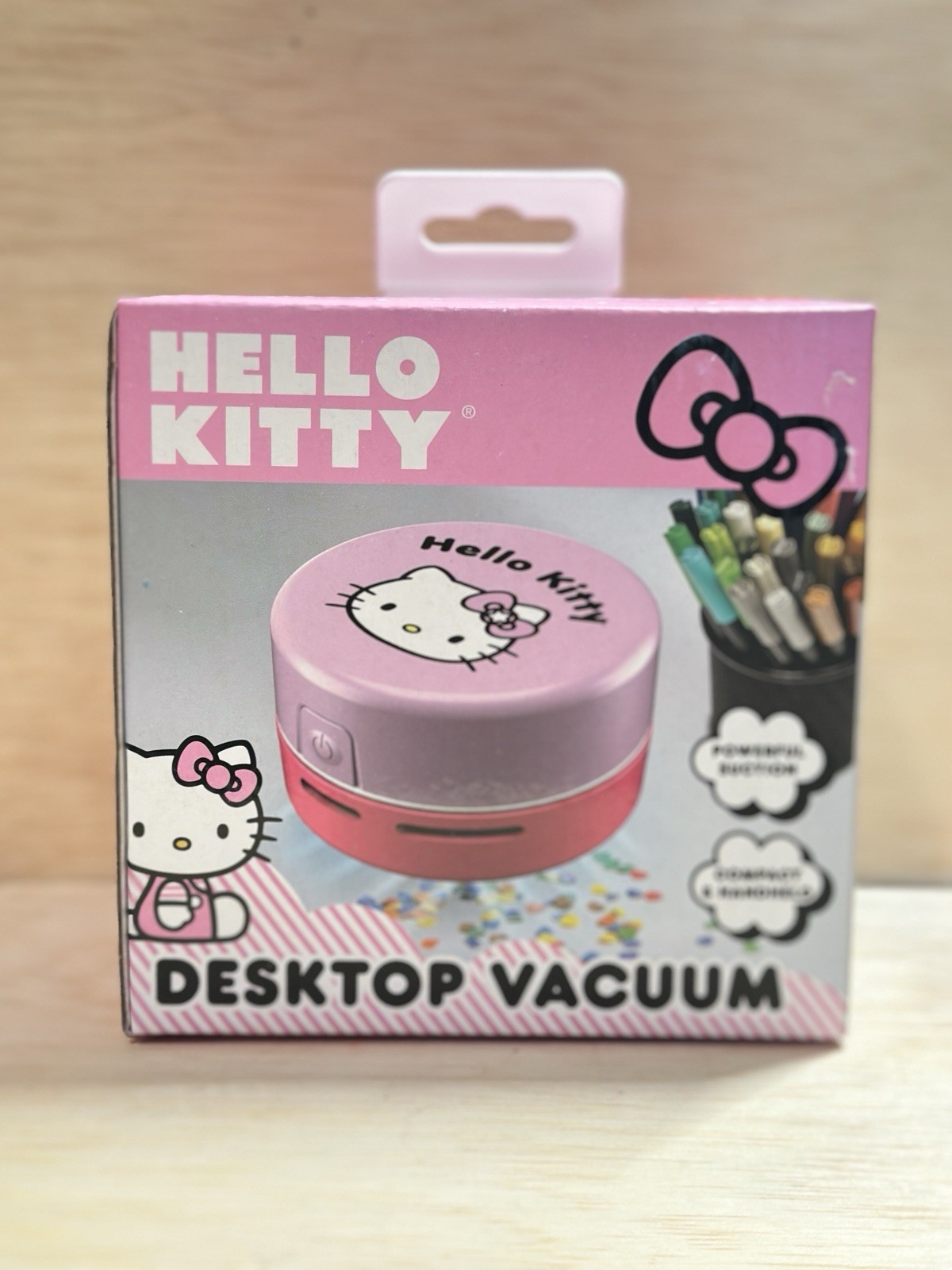 Sanrio Hello Kitty Desktop Vacuum Battery Powered Compact Handheld Cute Gift-NIB gallery