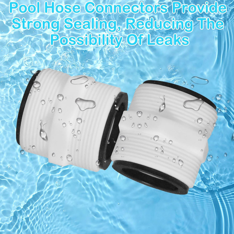 2Pcs 1.5’To 1.5’ Pool Hose Adapter, Pool Hose Connector Coupling above Ground Po gallery