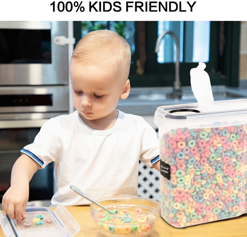 Cereal Container Set - 4 Pcs Airtight Large Dry Food Storage Containers(135.2oz) gallery