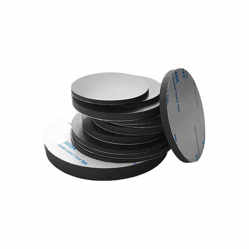 Solid Round Self Adhesive Rubber Pad Disc Sheet Gaskets Dia 10-100mm Thick 1-5mm gallery