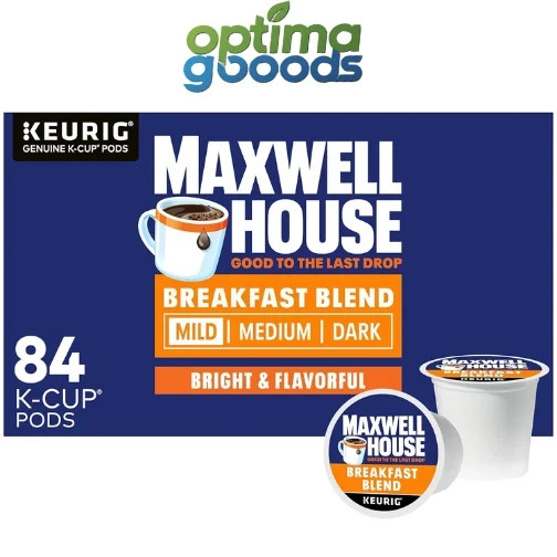 Maxwell House Breakfast Blend Mild Roast K-Cup Coffee Pods, 84 ct Box gallery