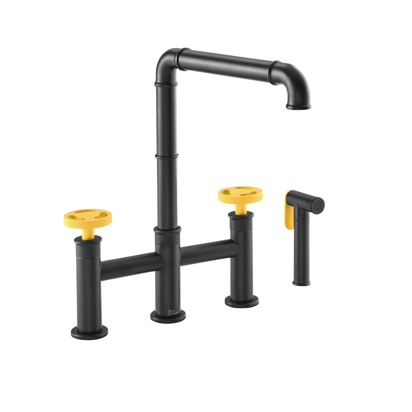 Swiss Madison SM-KF79 Avallon Pro 2 GPM Widespread Kitchen Faucet - Matte Black gallery
