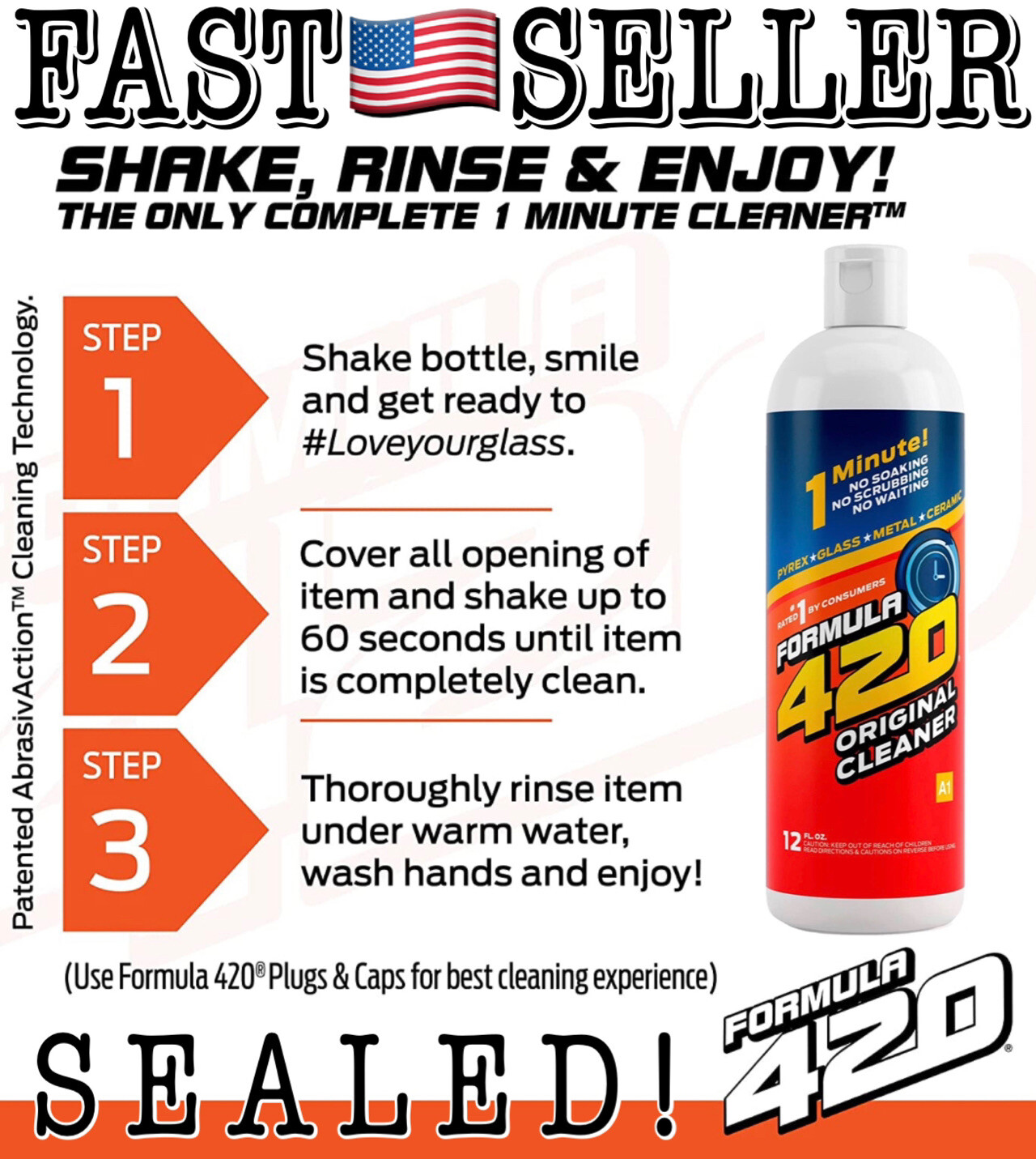 Formula 420 Original 1 Minute Perfect Cleaner Pipe Pyrex Metal Glass Ceramic 12o gallery