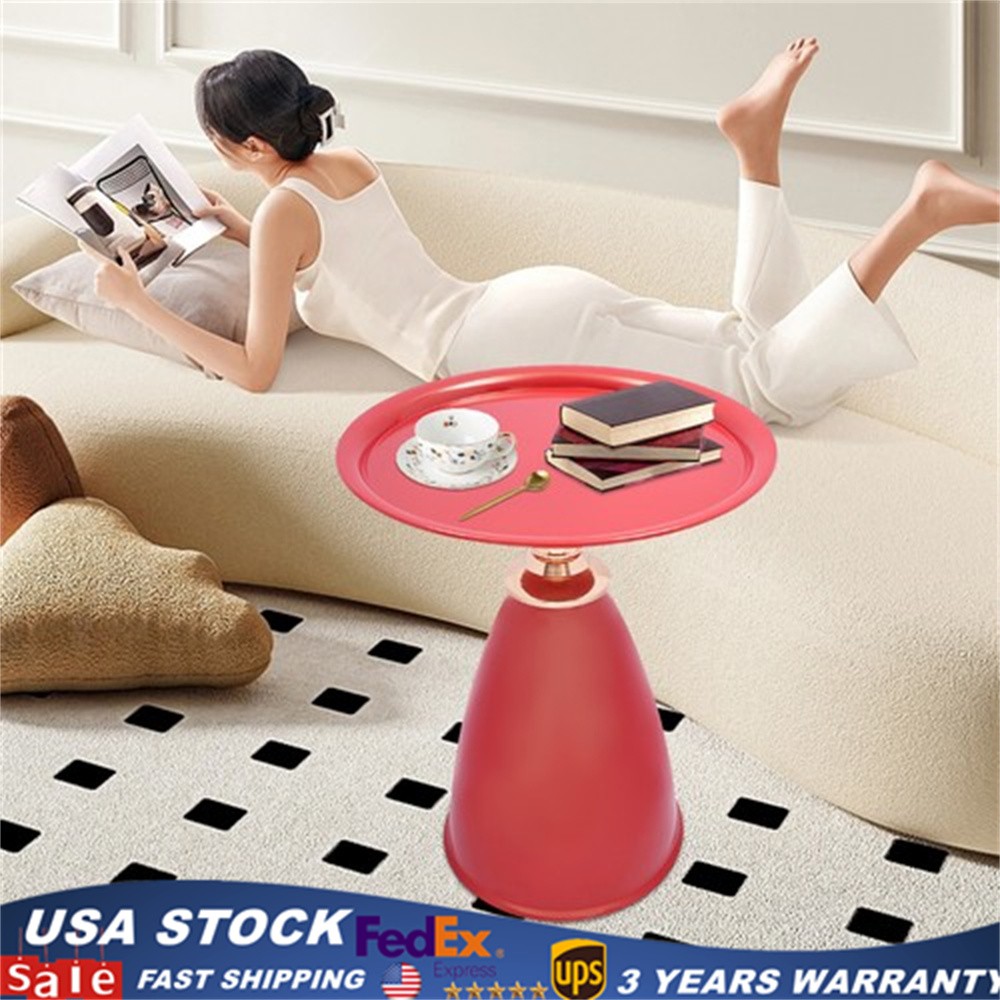 Modern Side End Table Round Side Table Freestanding Living Room Side Table