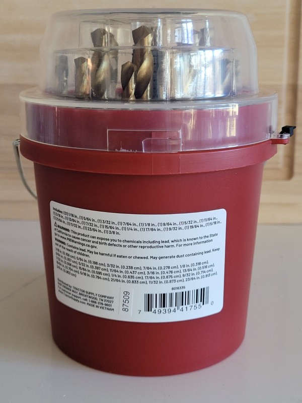 Tractor Supply 41 Pc SAE Titanium Drill Set Bucket NEW **NOT 49 IMPACT SET* gallery