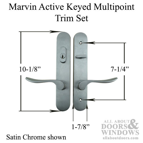 Marvin Door Handle Active Keyed Multipoint Lock Door Handle Dark Bronze Handle gallery