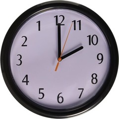Backwards Joke Clock 9″