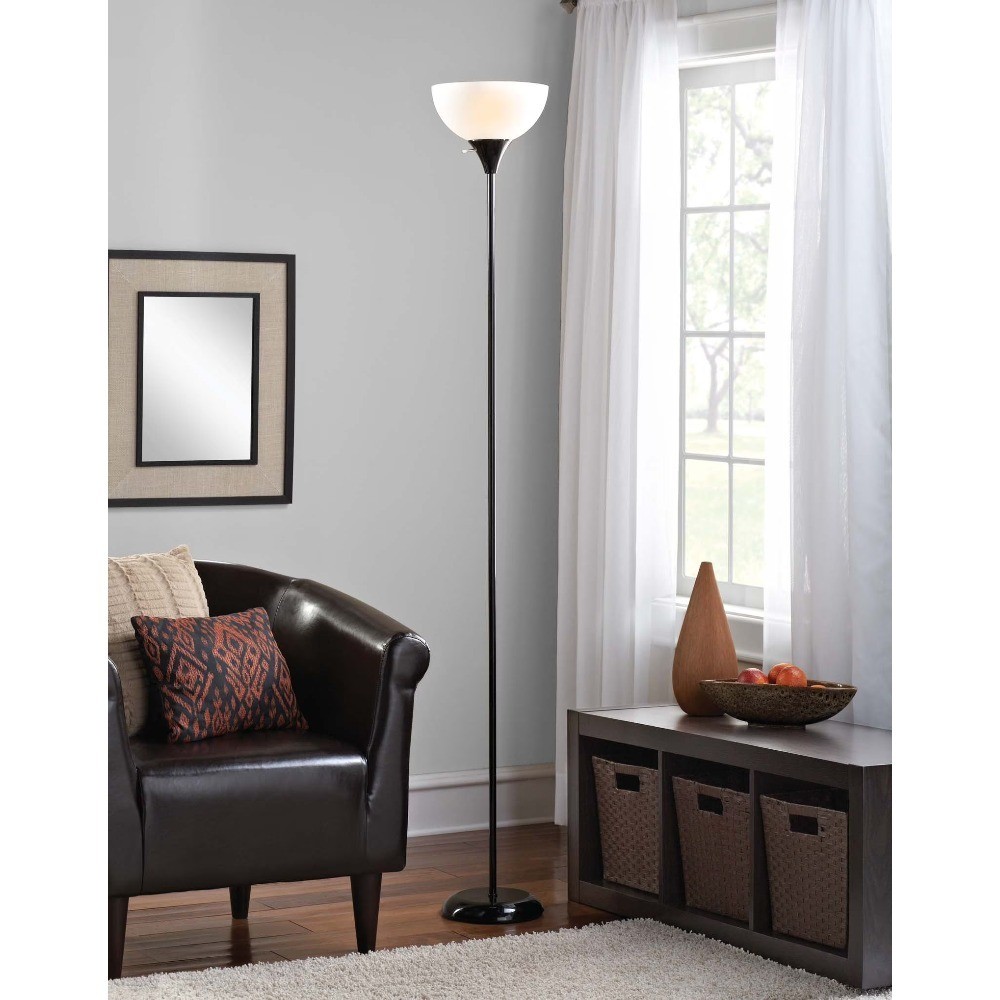 71" Black Floor Lamp, Modern Design gallery