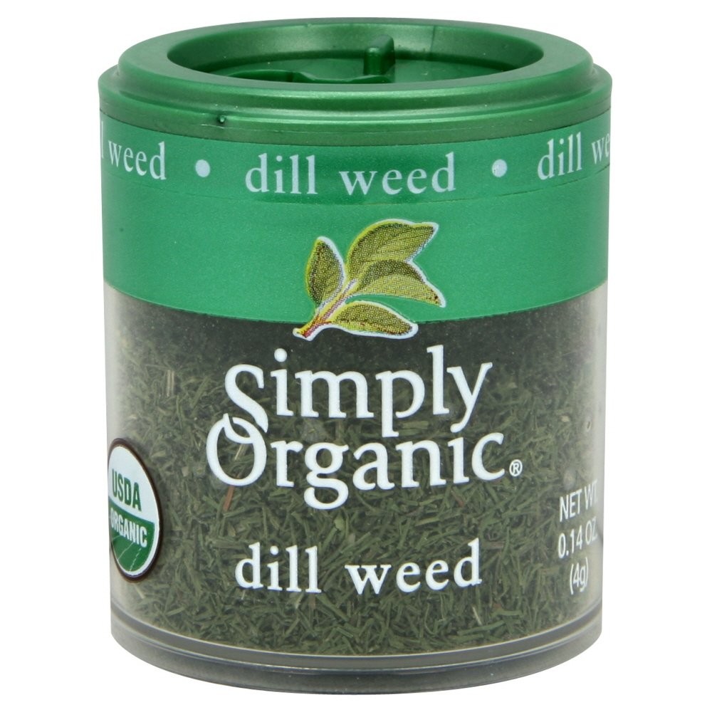 Dill Weed, Cut & Sifted, Certified Organic, 0.14 oz, Plastic Container gallery