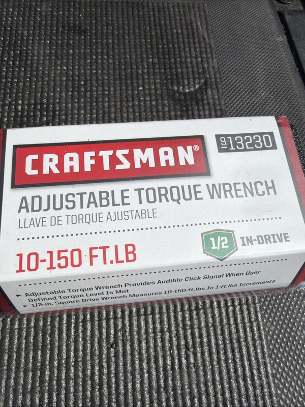 Sears Craftsman Nos 1/2” Drive Torque Wrench 13230 10-150ft Lb Ratchet W Case gallery