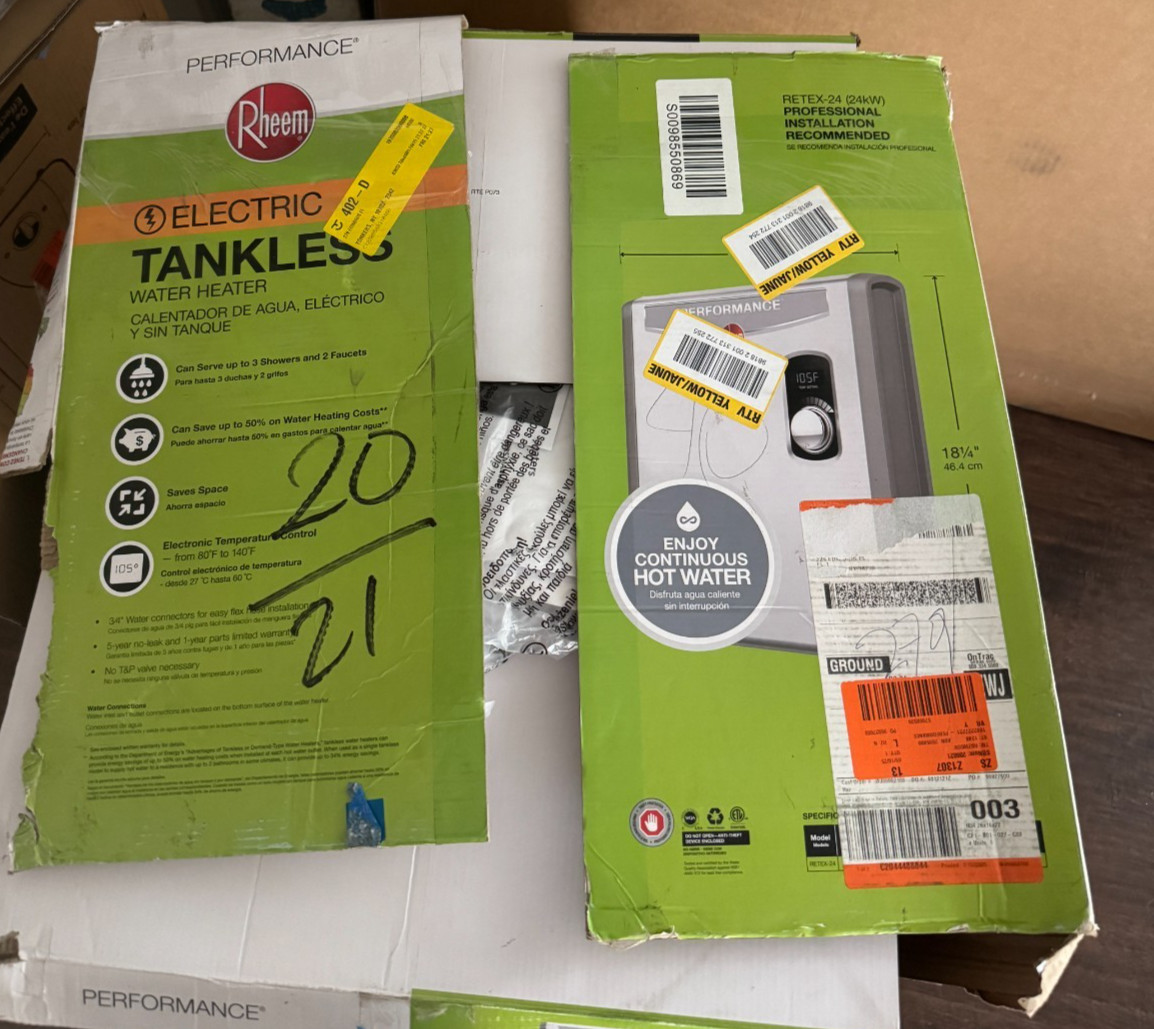 Rheem Performance 24 kW 4.68 GPM 240V Electric Tankless Water Heater gallery