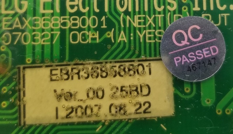 (Same Day Ship) LG Dryer Control EBR36858801 EBR36858901 gallery