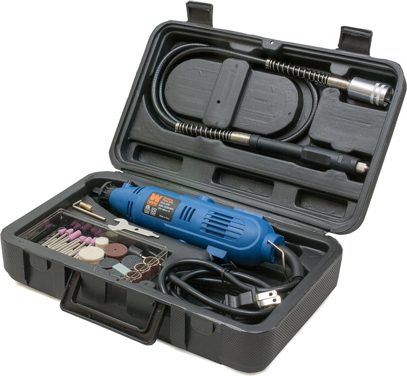 WEN Variable Speed Rotary Tool Kit Dremel Rotary Grinder Cutter with Flex Shaft gallery