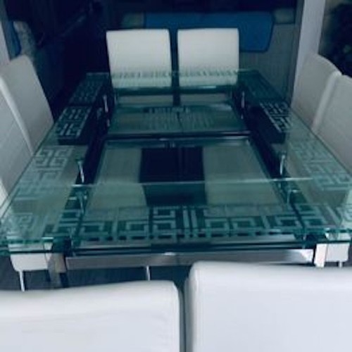 glass dining table for 8 or more gallery