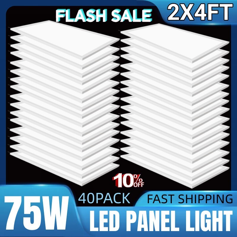 2x4 Slim LED Panel Light - 75W LED 2x4 Panel Lights - Dimmable 0-10V - 100-277V gallery
