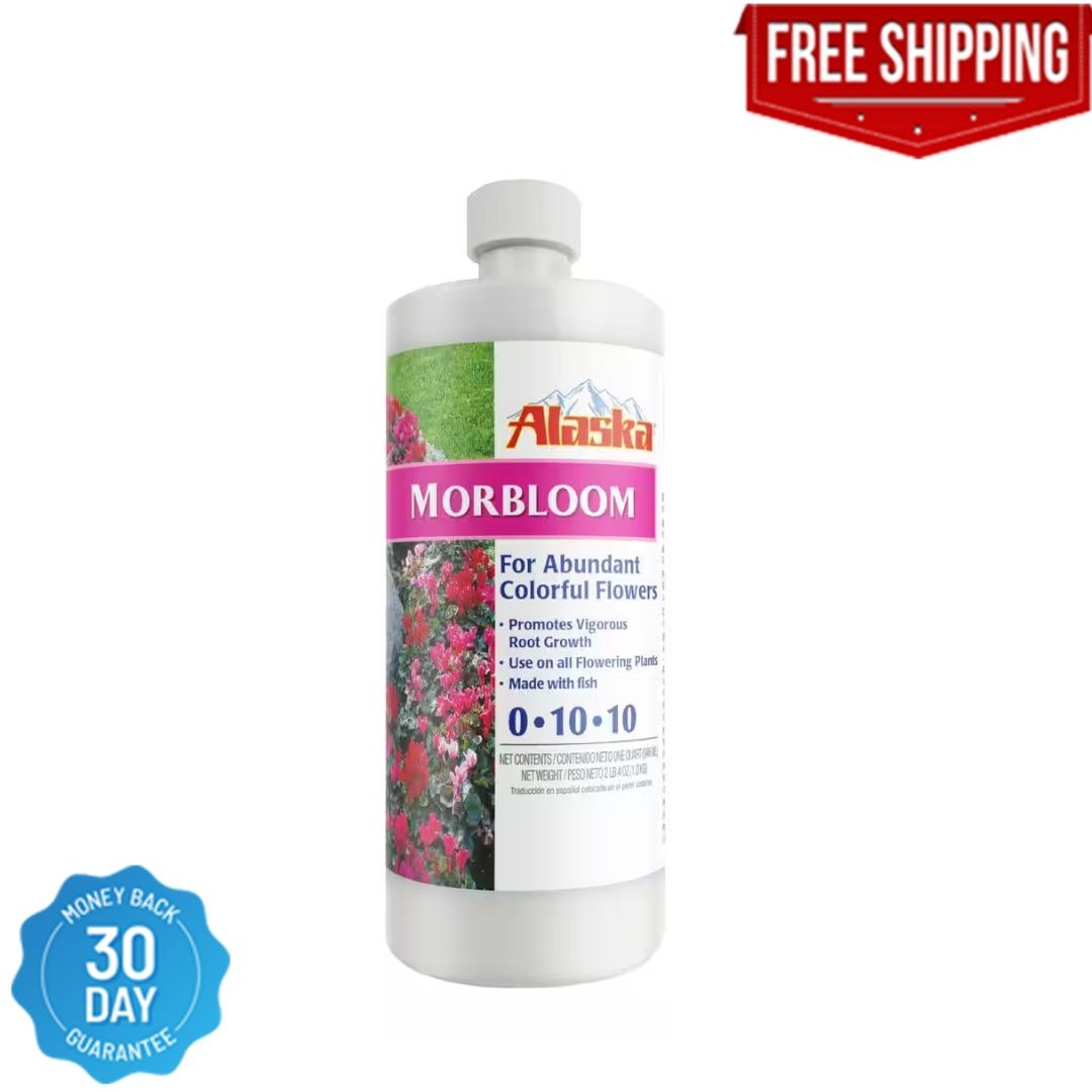 Alaska Morbloom 32 oz. (1 qt.) Liquid Flowering Plant Food Fertilizer Concentrat gallery