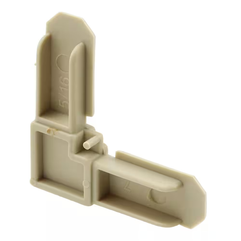 5/16 In. X 3/4 In. Almond Plastic Screen Frame Corner (100-Pack) gallery